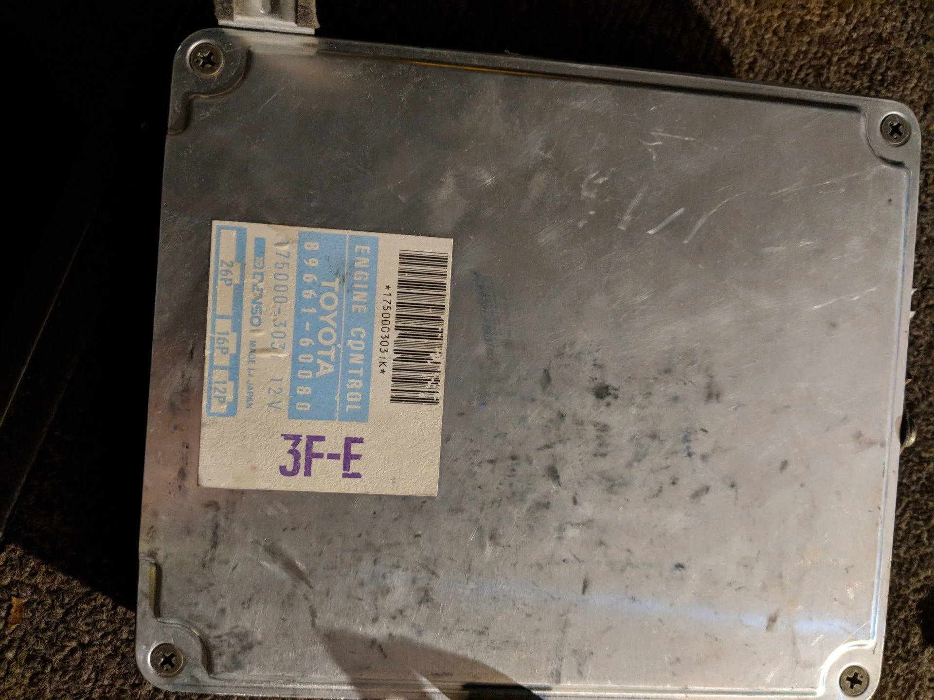 FJ80 3FE ECM burned diode