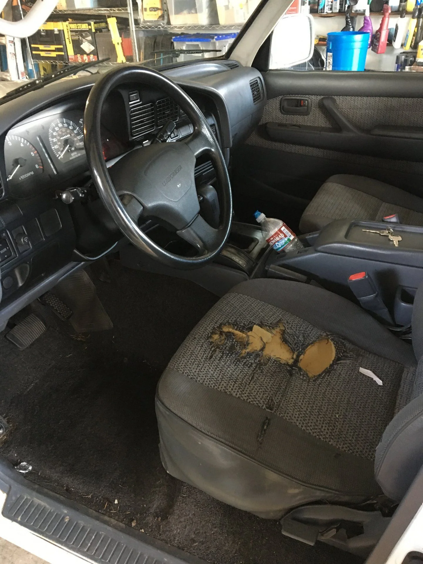 FJ80 Interior Before