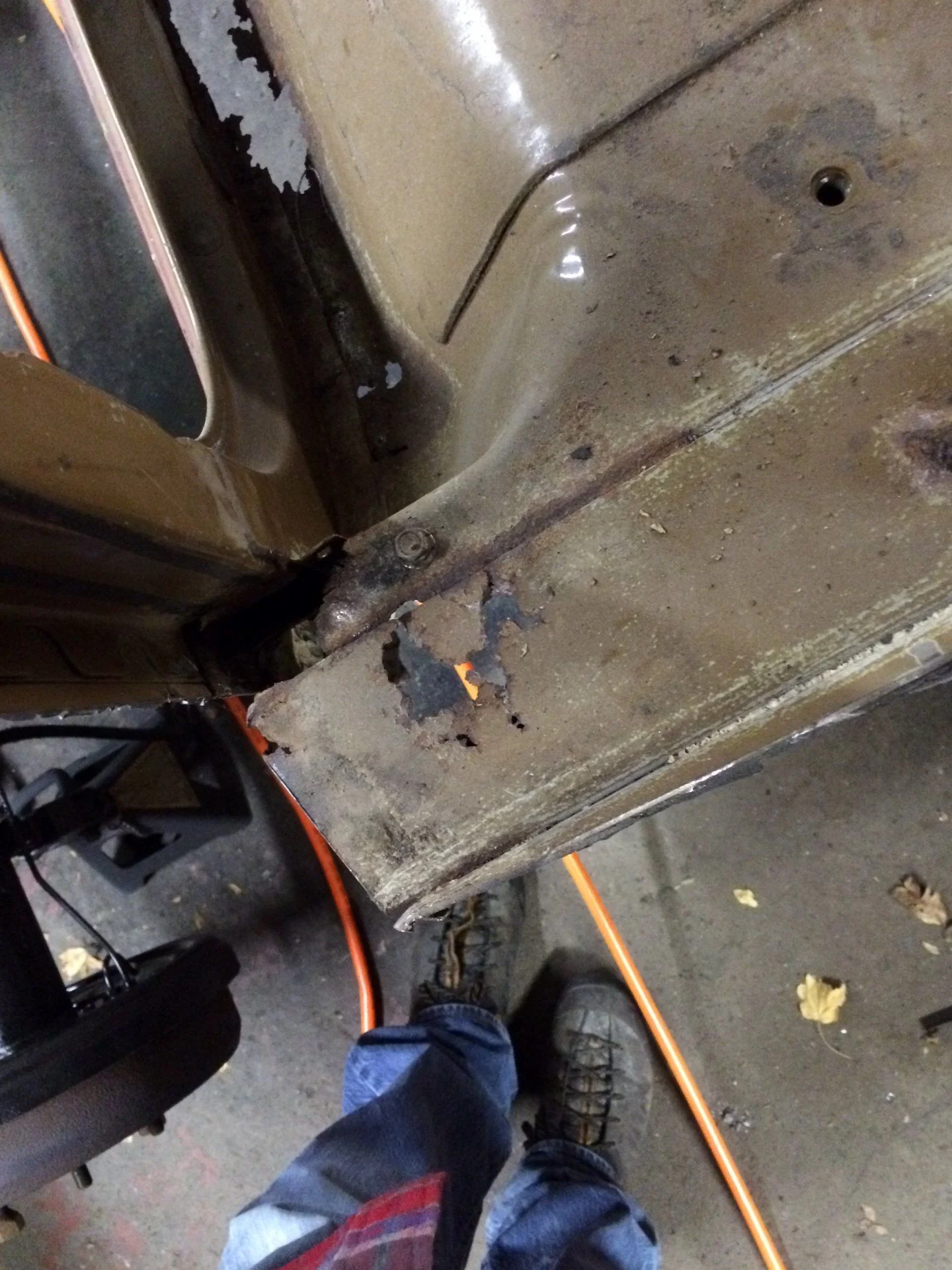 Floor panel repair 2