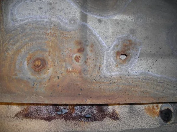 Floor rot from under side