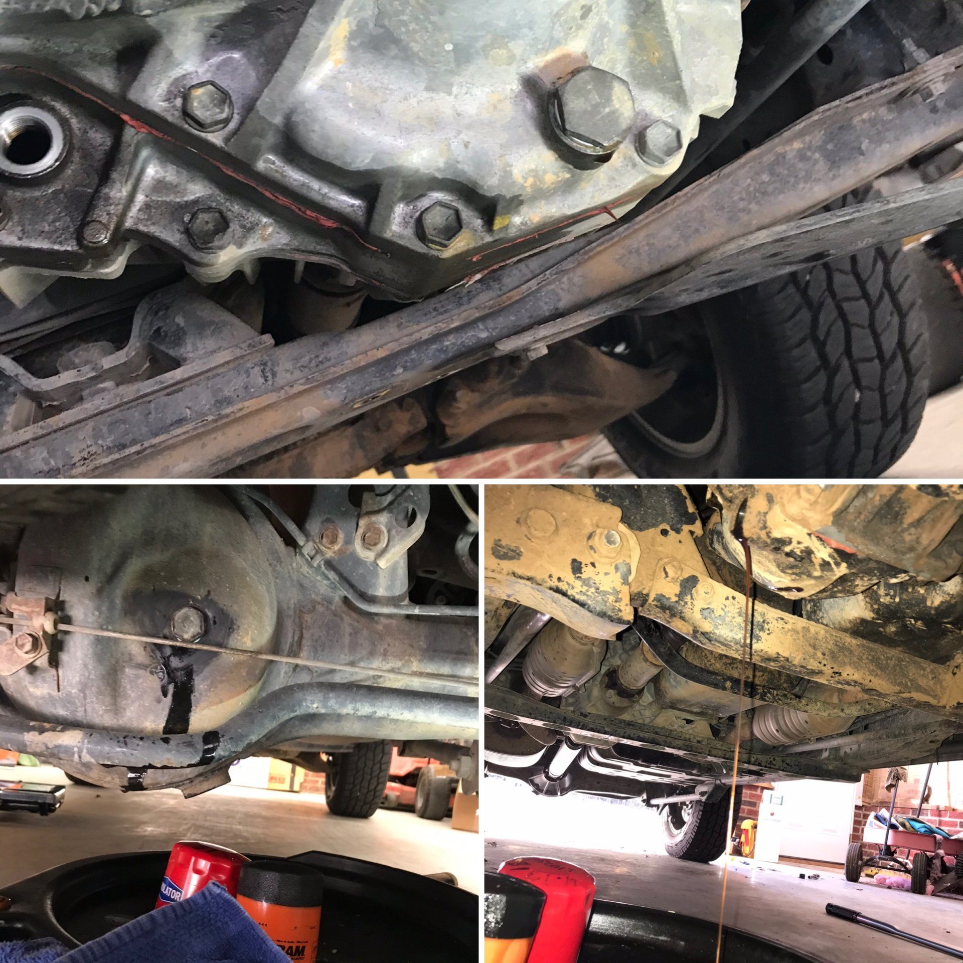 Flushed the front and rear diffs and transfer case with Mobil1 after multiple water crossings