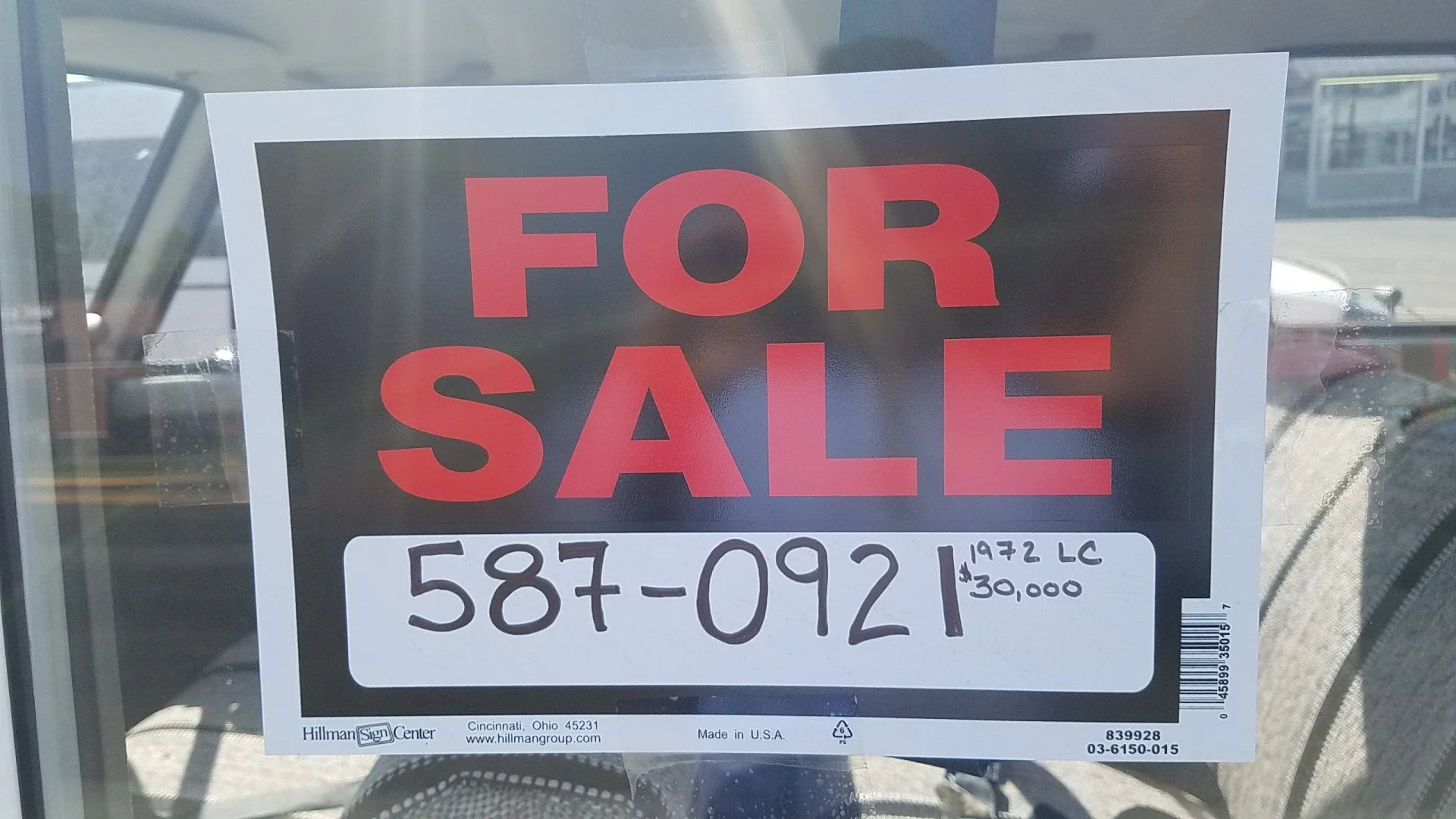 for sale sign