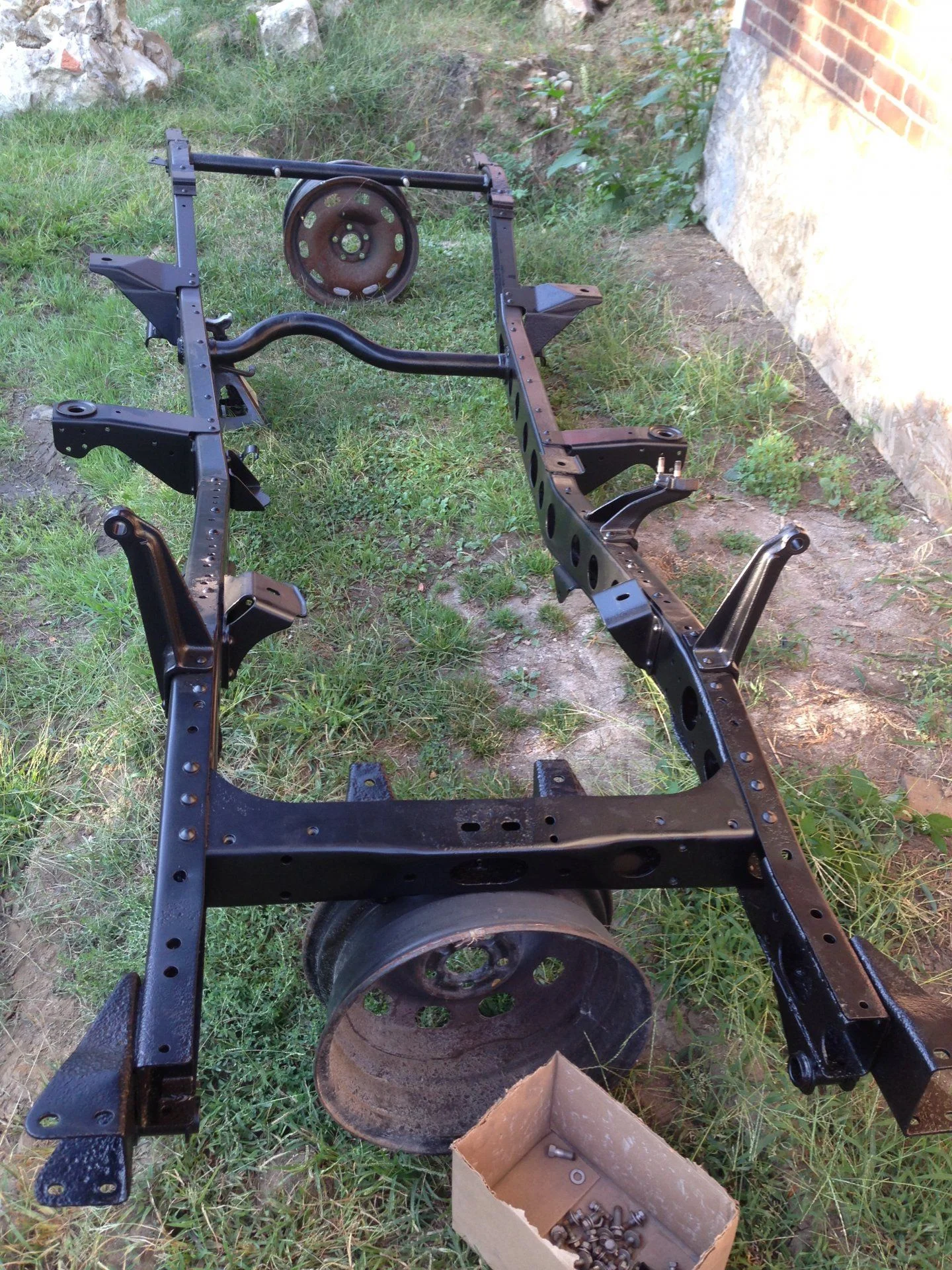 Frame powder coated front view 2