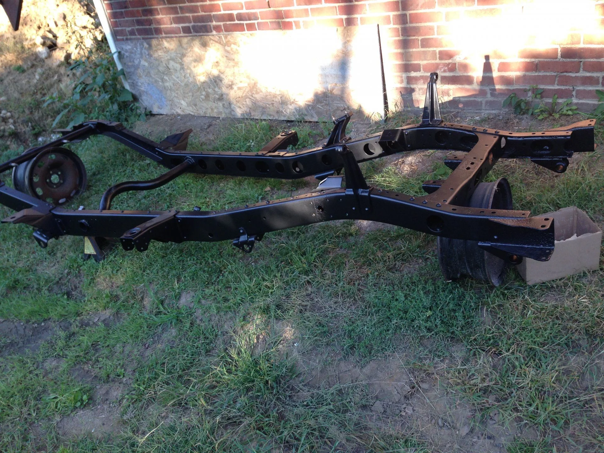 Frame powder coated side view 1