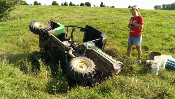 Fresh 6 ft deep sink hole we found in Perry county mo. No injuries