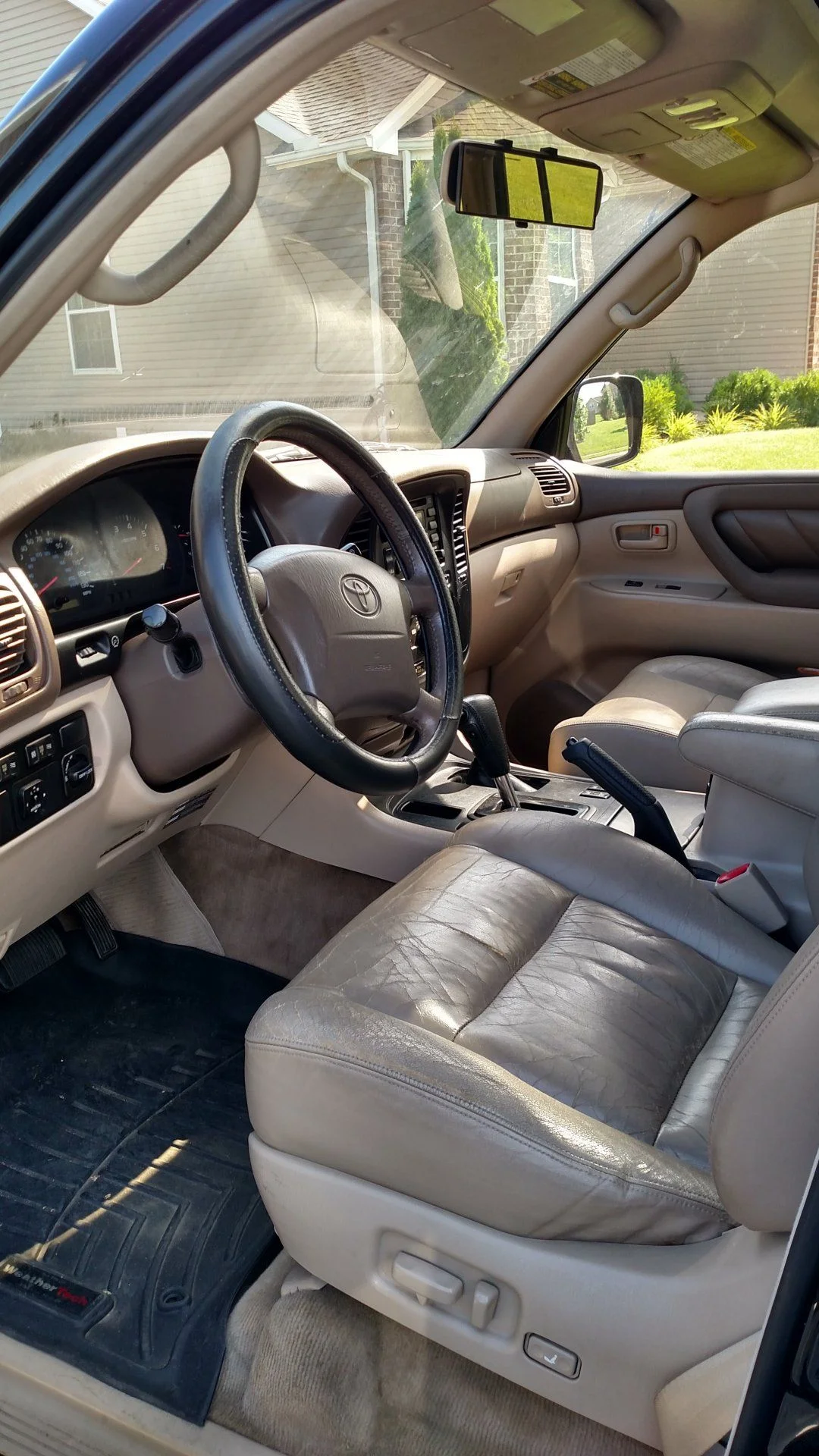 front seats and dash