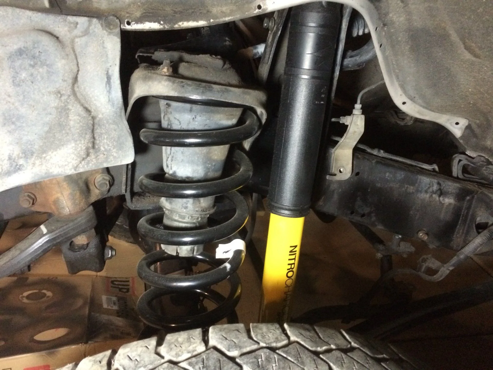 front suspension installed