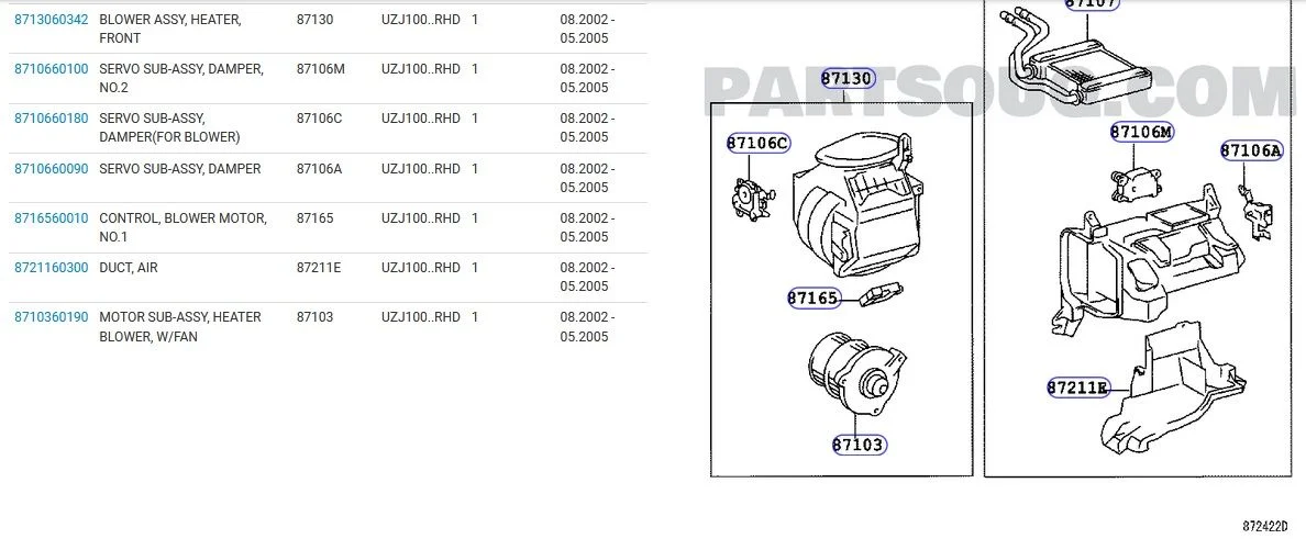 FSM diagram (Blower is not a 5mins job like other LX470!)