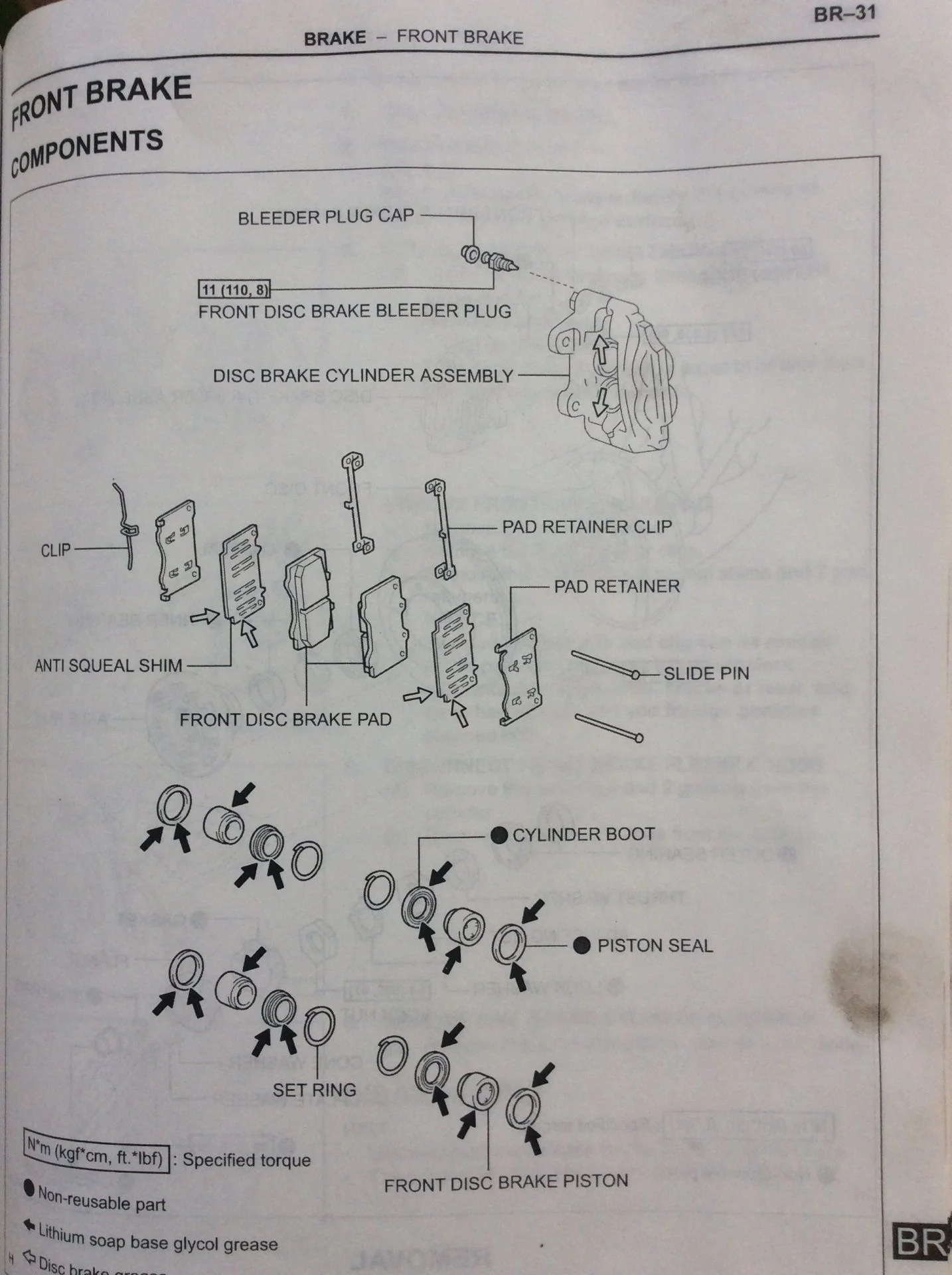 FSM Front Brake Pads and Shims