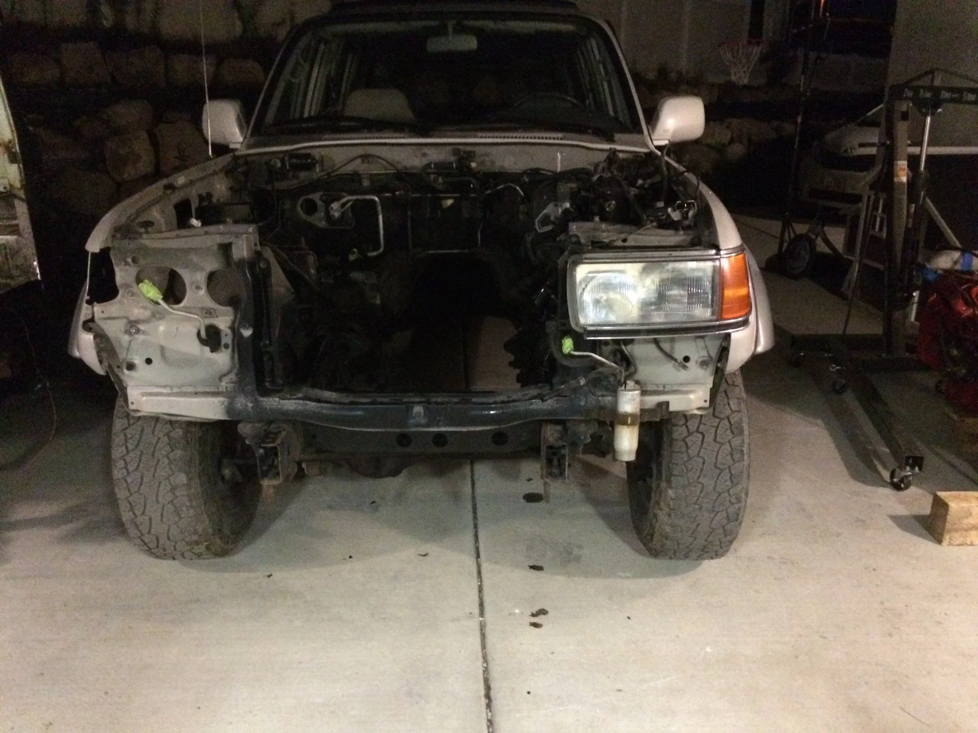 FZJ80 bare engine bay