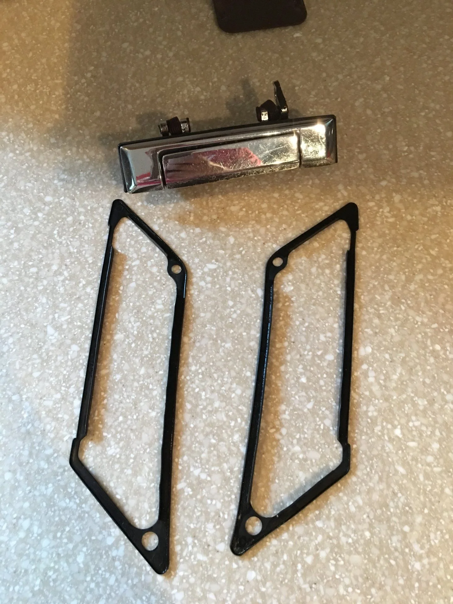Gaskets and door handle