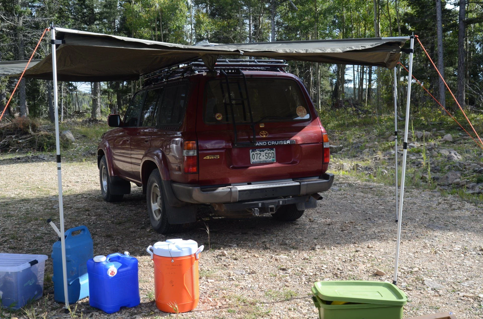 Gobi Stealth Rack + Foxwing Awning + Yakima Adapter