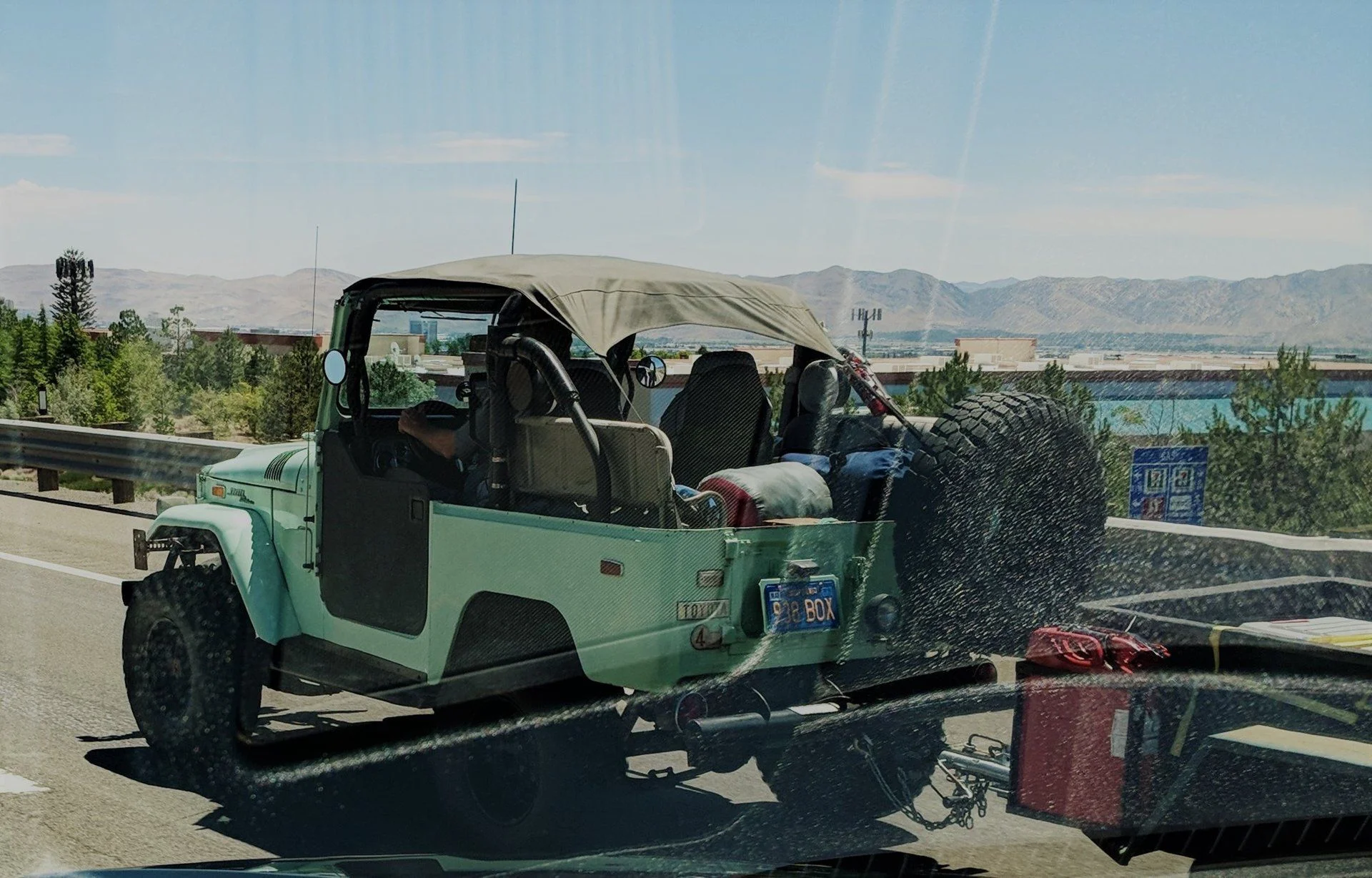 Green Machine on the 80 East in Reno, NV