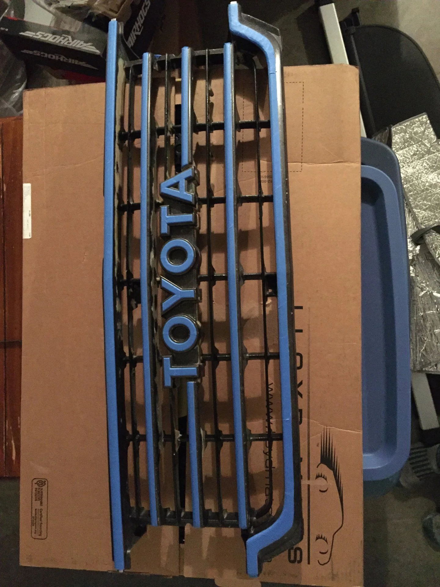 Grill taped