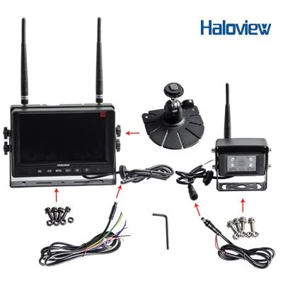 Haloview MC7101 7" digital wireless backup camera system with built-in DVR