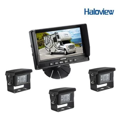 Haloview MC7601-3 7" Wired Rear View System with 3 cameras