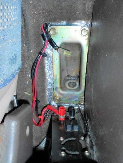 hand brake repositioning 4 - old location