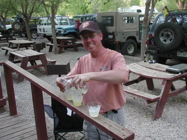 Hants...mixin' em up for the crowd..now I know why Caroline married him!