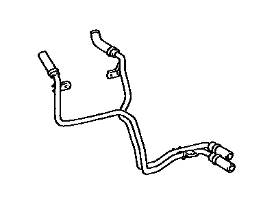 Heater Piping, HOSE SUB-ASSY, WATER, B,  Toyota Part No.: 87209-60301