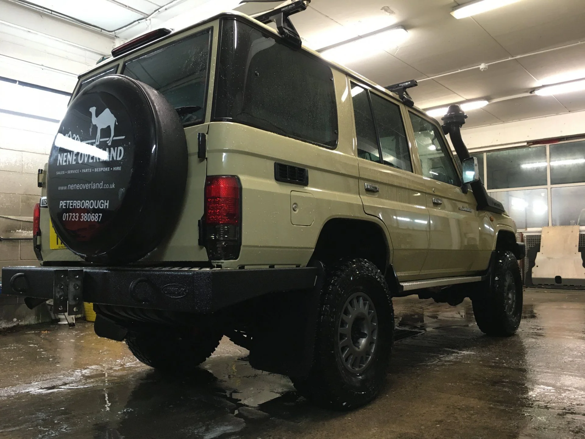 home made rear bumper coated in X-line