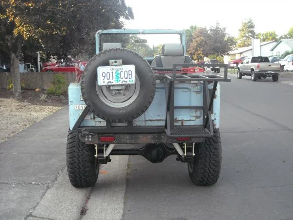 Home made tire carrier.