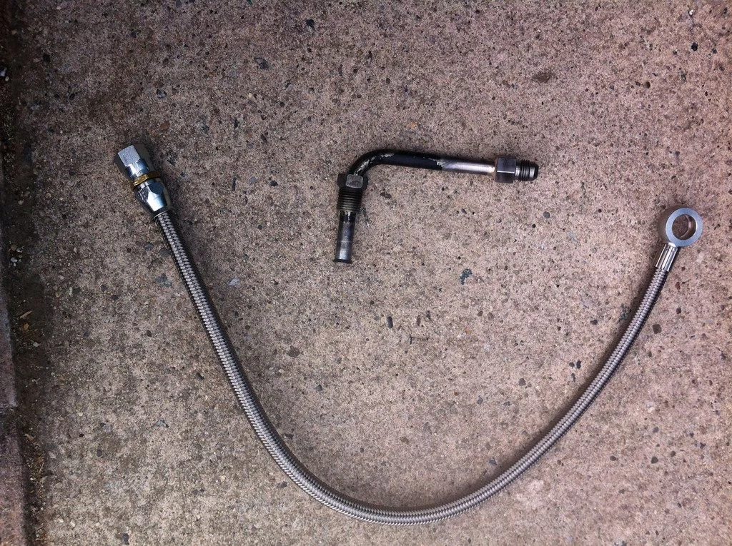 Hydroboost line and connector to steering box