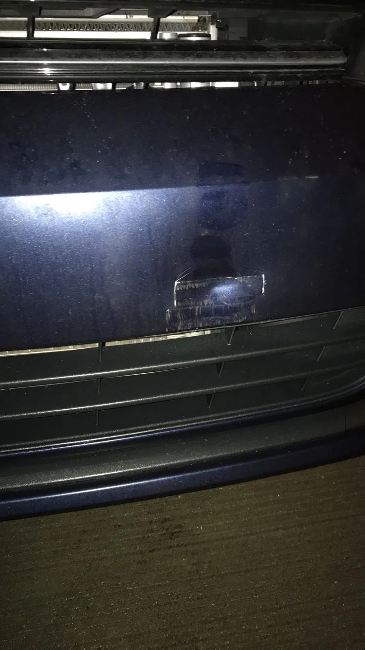 I was so excited to test my new clock spring that I backed right into my DD Volkswagen