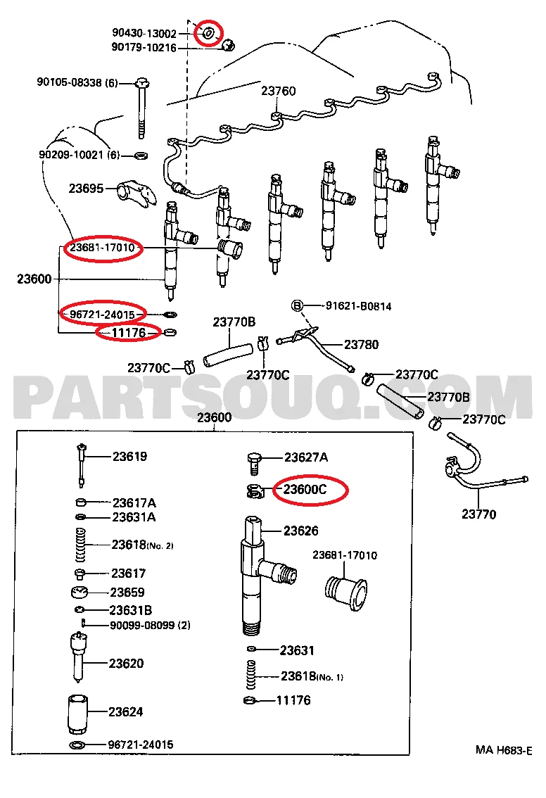 Injector Parts Diagram