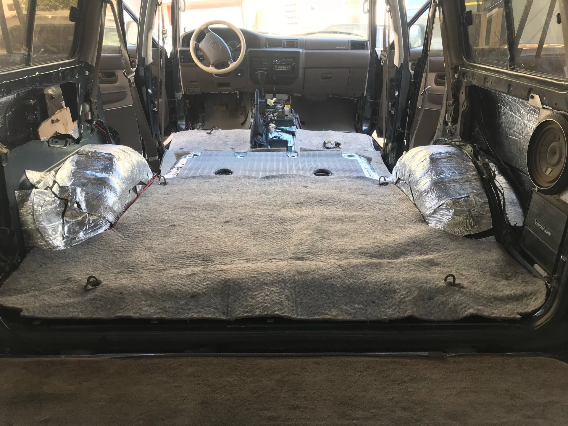 interior before carpet