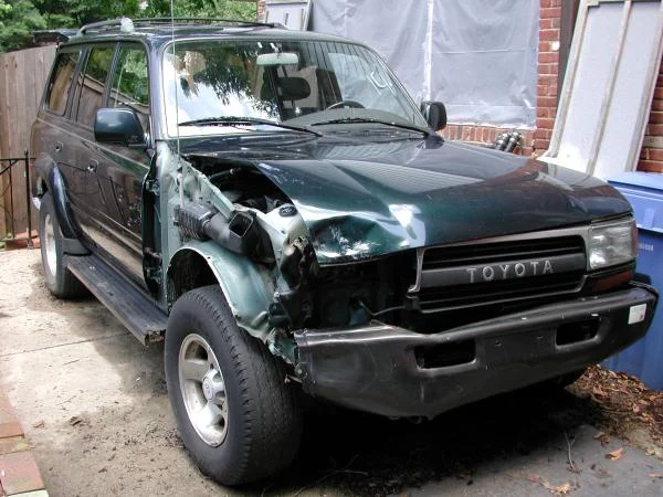 It is not as bad as it looks. Previous owner had a 10 mph accident.