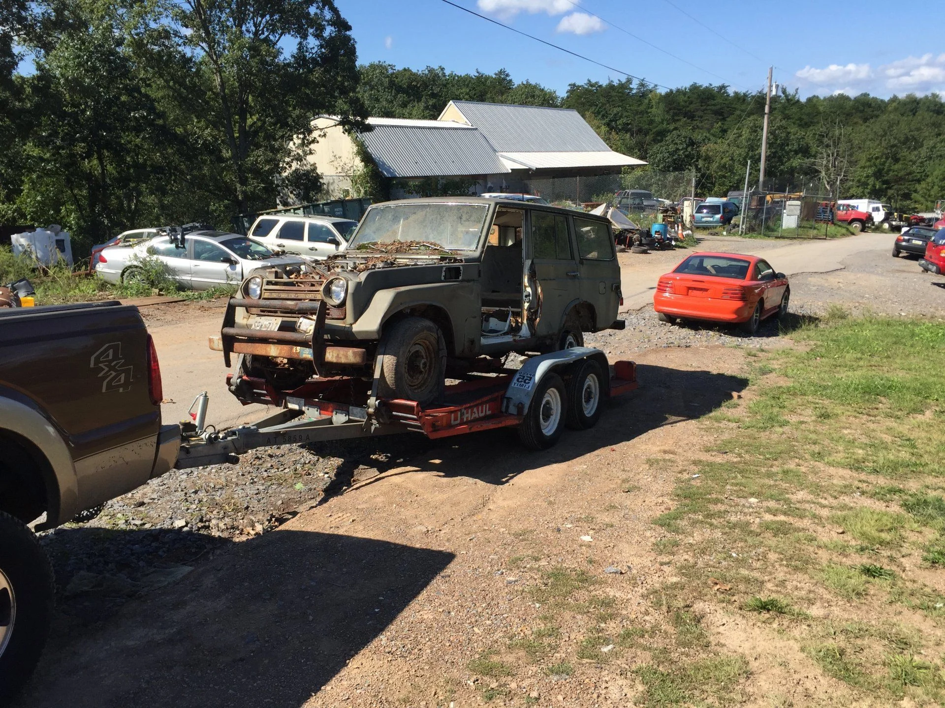 Junkyard Pig coming home