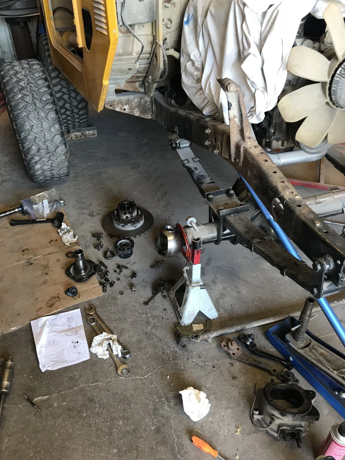 Knuckle tear down