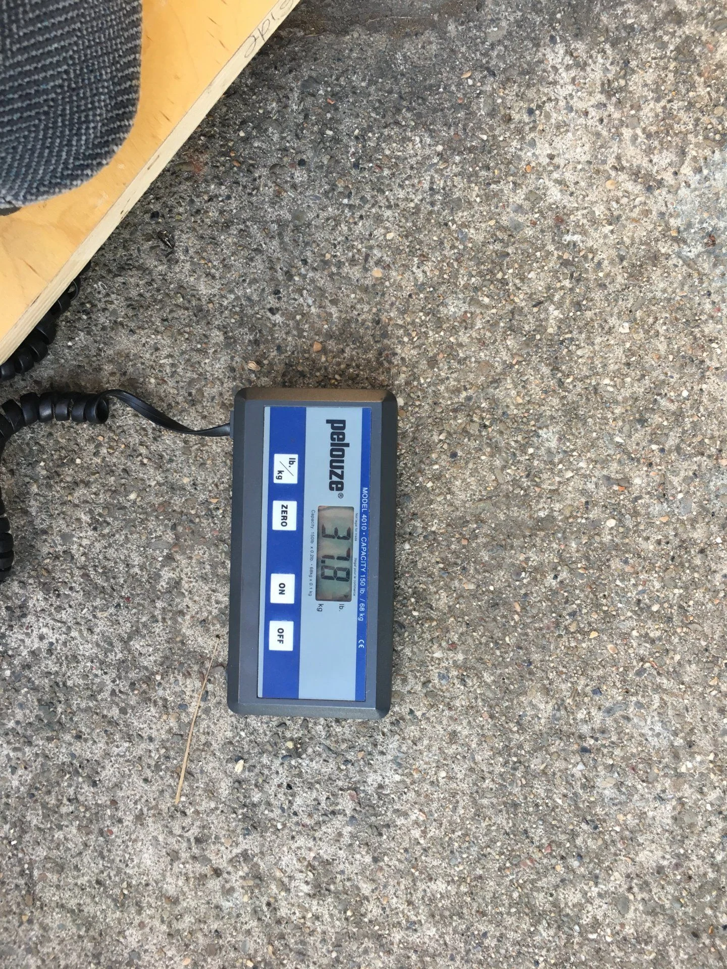 LC80 Driver seat weight