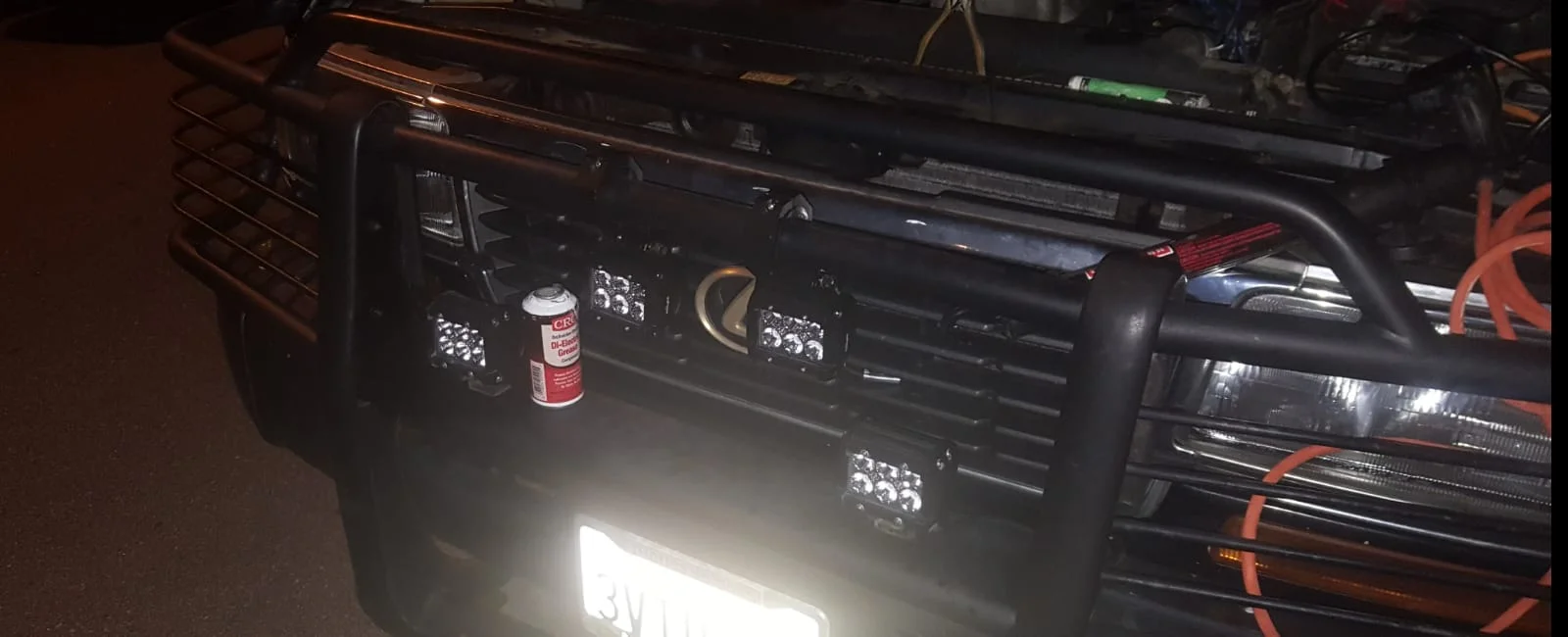 LED spot lights installed