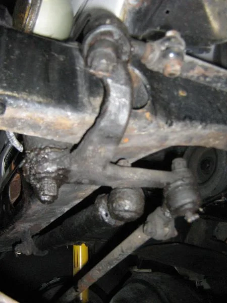 left front stearing connection
