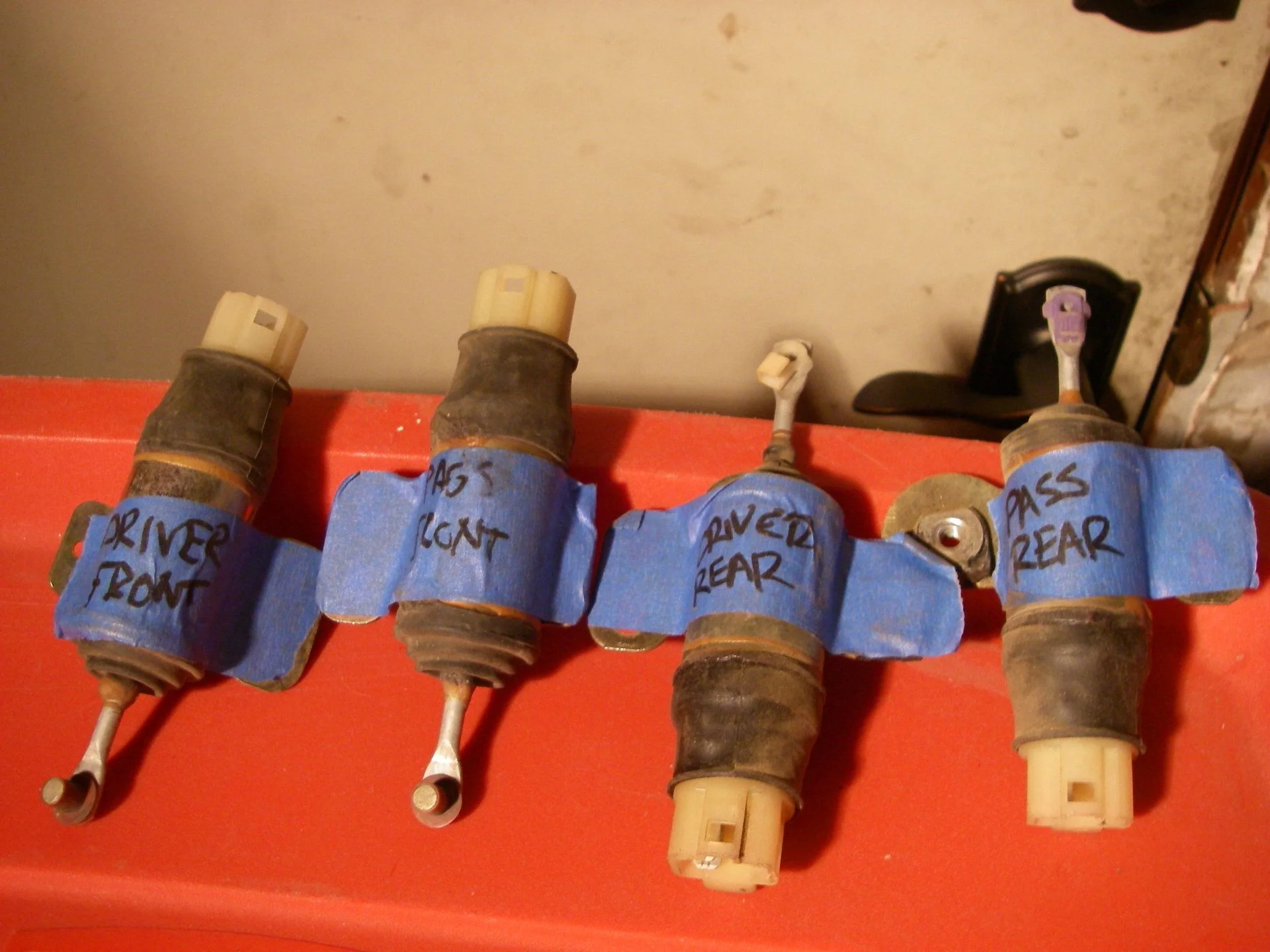 Lock Solenoids for Front and Rear Doors