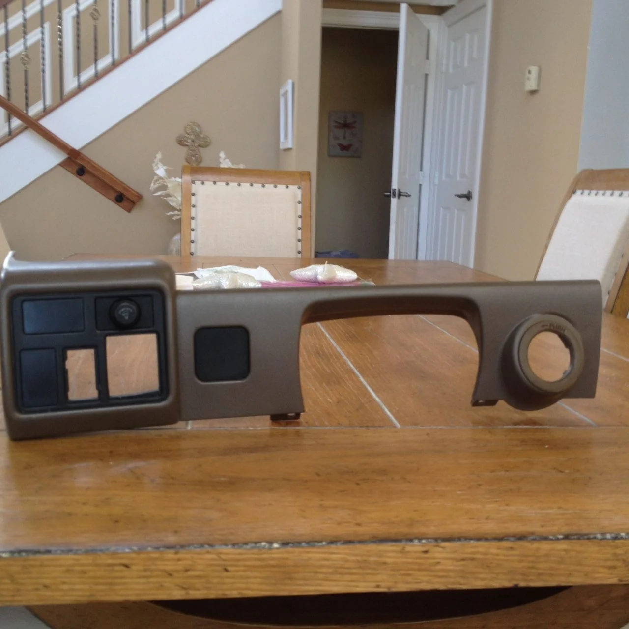 Lower Dash Part in Brown/Oak