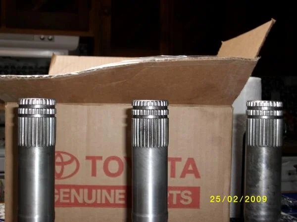 Machined "longer" birfs from 4/1994 forward.  Machined to accept Aisin manual hubs.  Birf lengths:  246.5mm