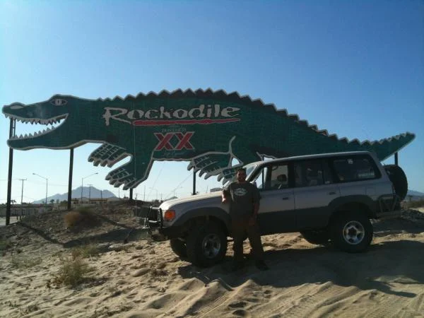 Me & the Cruiser in front of the Rockodile in San Felipe, MX