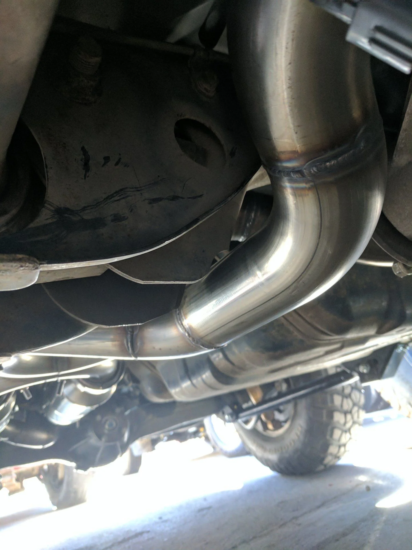 Mid-pipe to Burn's mufflers