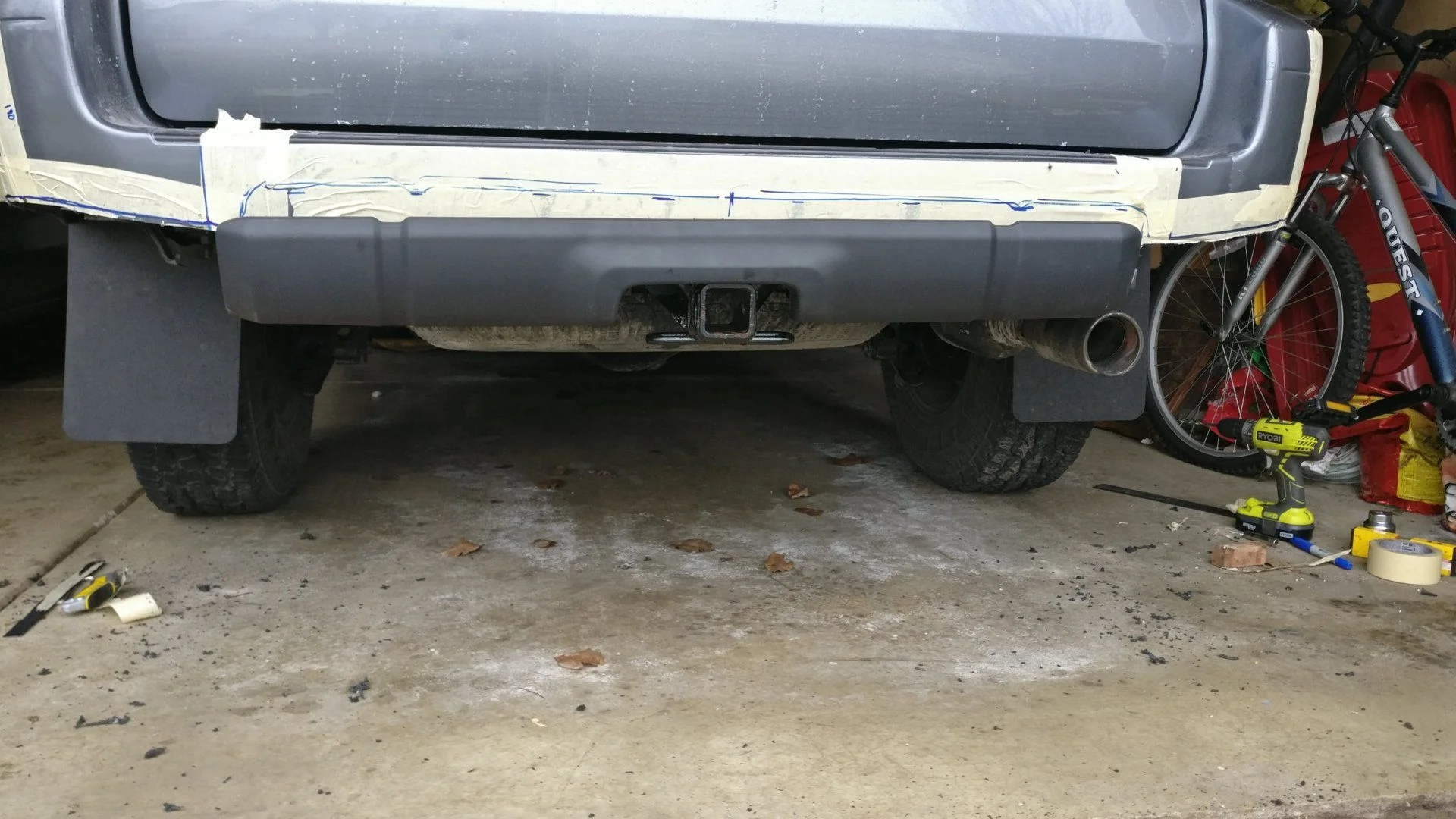 Mocking up 4runner trail bumper cover
