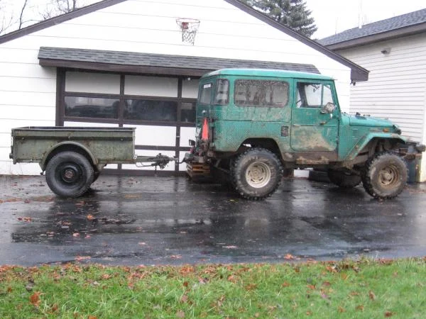 My FJ with a 1946 Bantam T3-C trailer