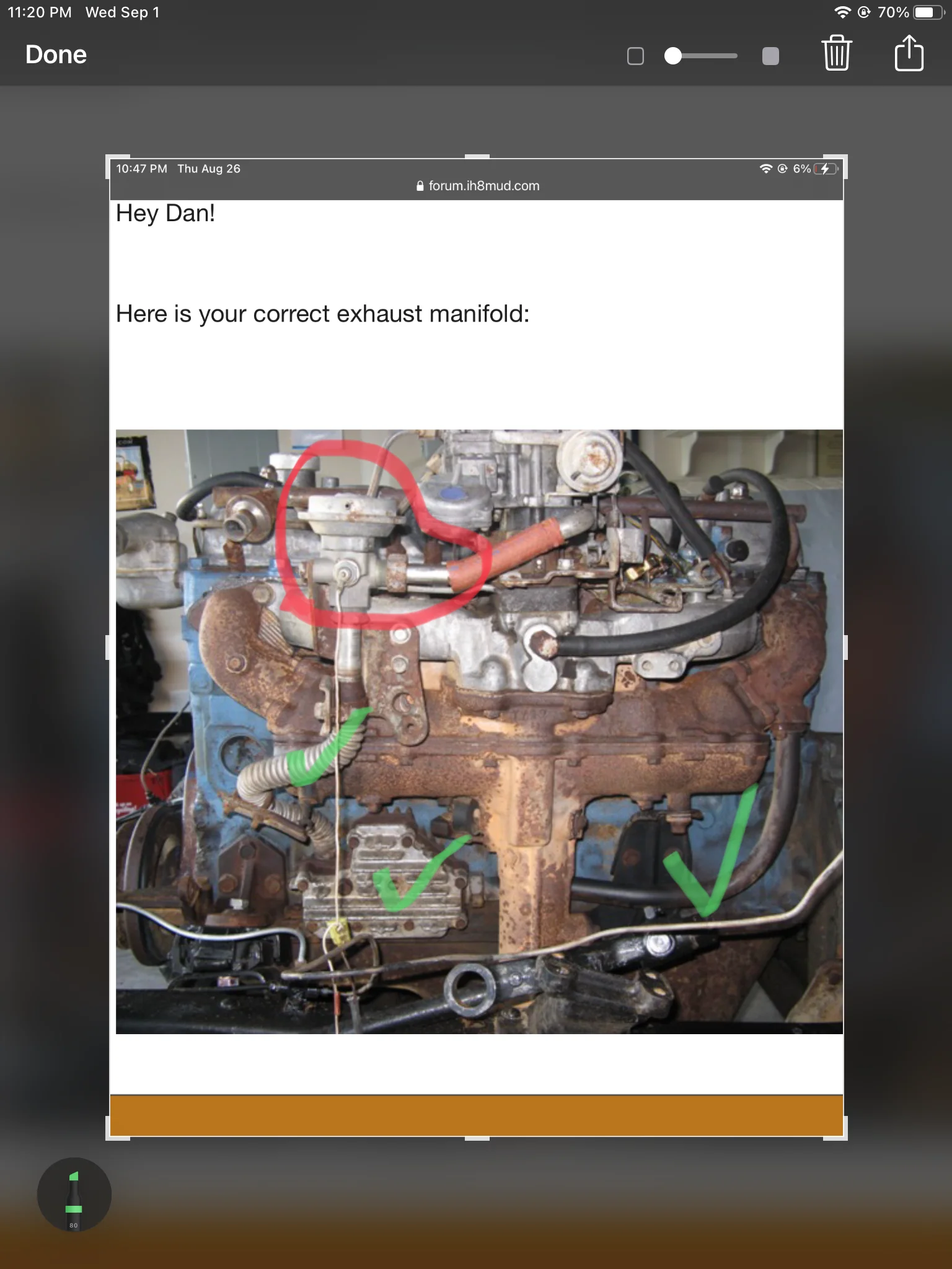 Need a 78’ egr valve