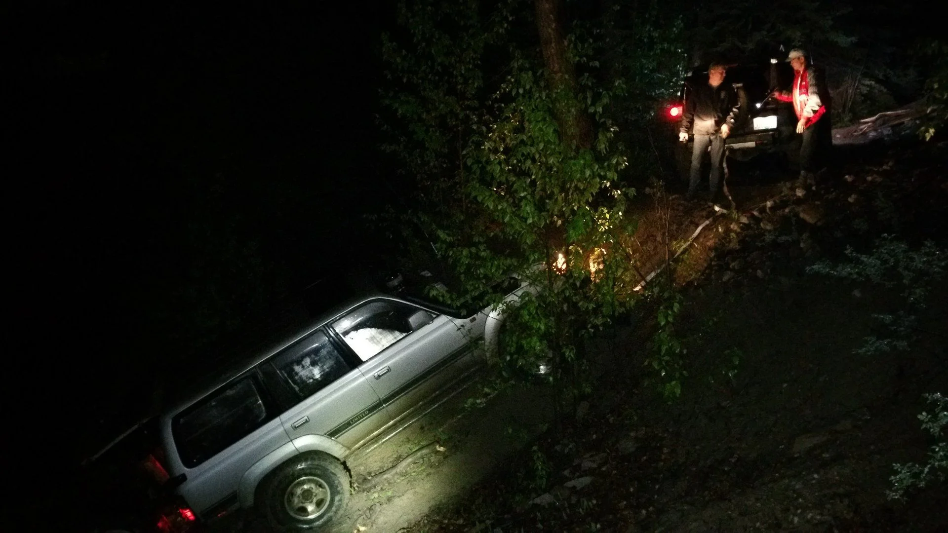 Needed a pull up the slippery mud slope