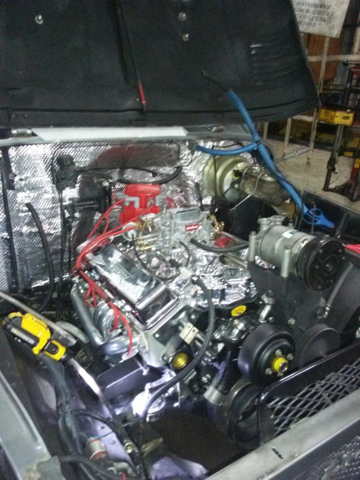 New 383 and firewall heatshield