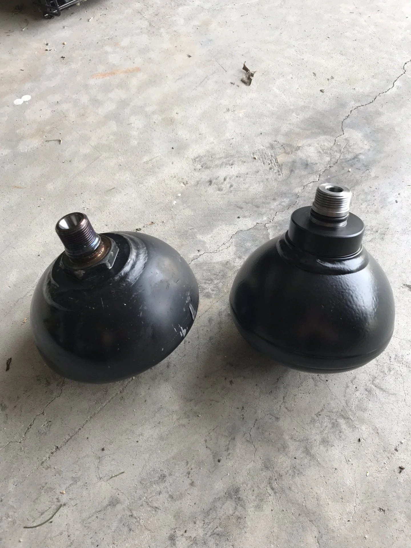 New AHC accumulators! Ordered these repurposed Citroen spheres from Pleiades in the UK