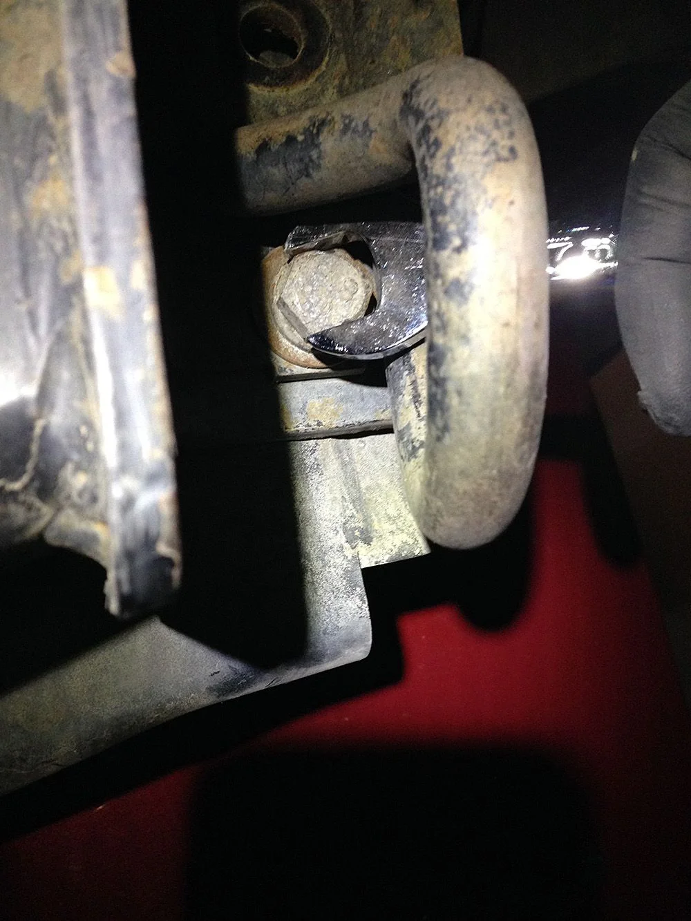 No room next to tow hook