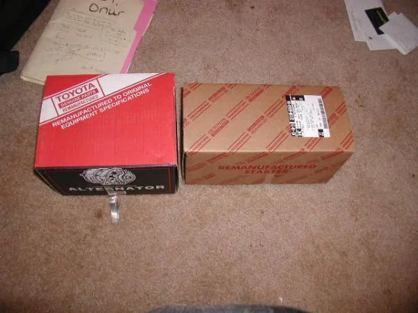 OEM 80 series alternator and starter.