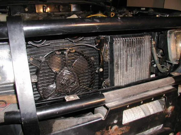 OEM auxiliary fan installed.