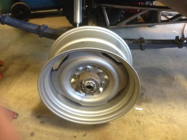 OEM center with 17x8 re-barrel from Stockton Wheels